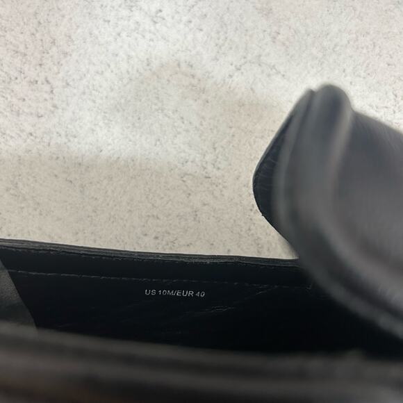 VINCE Ghita Leather Platform Black Loafers Women's Size 10 - Picture 9 of 11